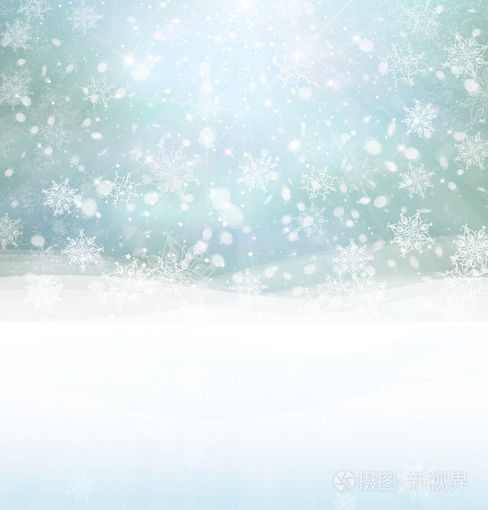 白雪皑皑的冬天背景