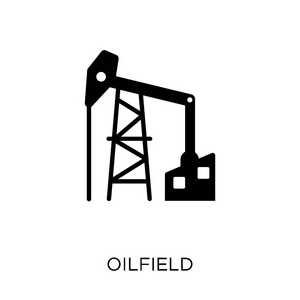 油田符号设计从行业收藏.简单的元素向量例证在白色背景照片