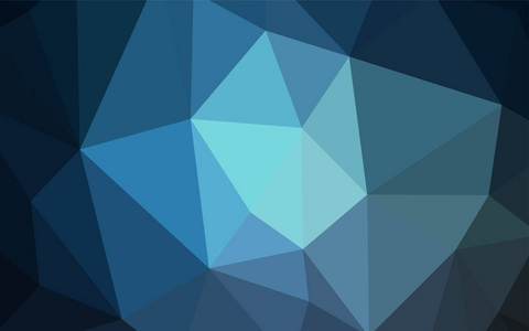 浅蓝色矢量渐变三角形模板。带有渐变的多边形样式的彩色插图。最佳三角形设计为您的企业