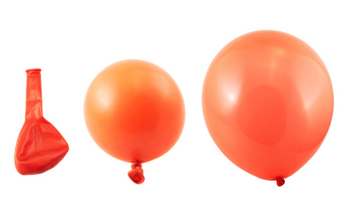 气球的膨胀，孤立的三个阶段