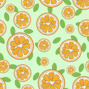 无缝模式橘子三角形图片