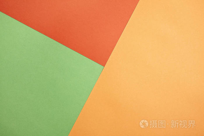 抽象色纸纹理极简背景秋季颜色中的几何形状