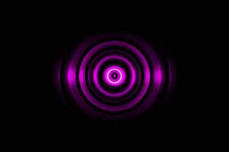 深紫色环与声波振荡, 抽象的背景