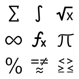 代表数学课的图标图片