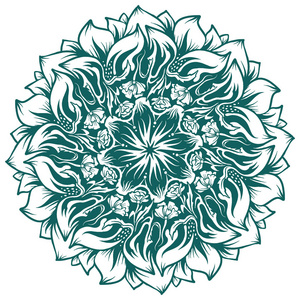 绝对对称画花卉图片-绝对对称画花卉素材-绝对对称画花卉插画-摄图新