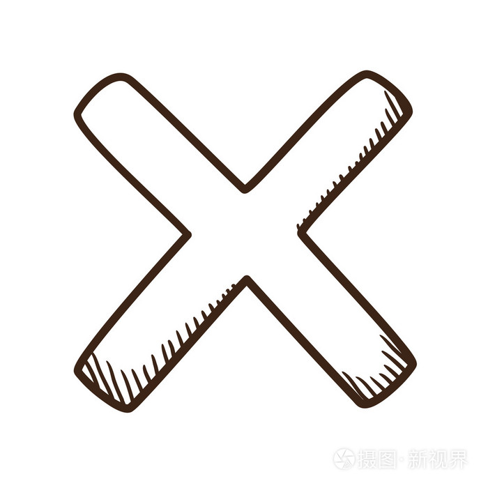 交叉无符号插画-正版商用图片08qaa0-摄图新视界