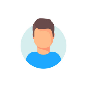 在白色背景上隔离的平面矢量图照片