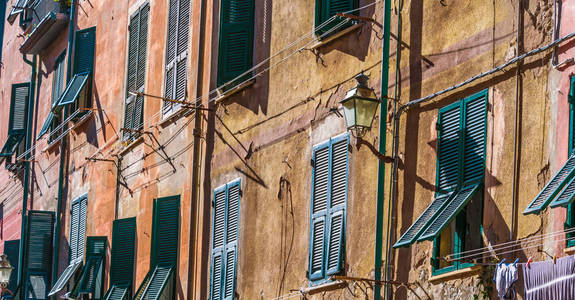 韦尔纳扎的建筑, 在斯培西亚省, 利古里亚, 意大利