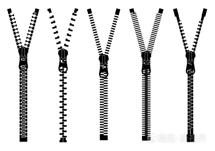 不同拉链一套