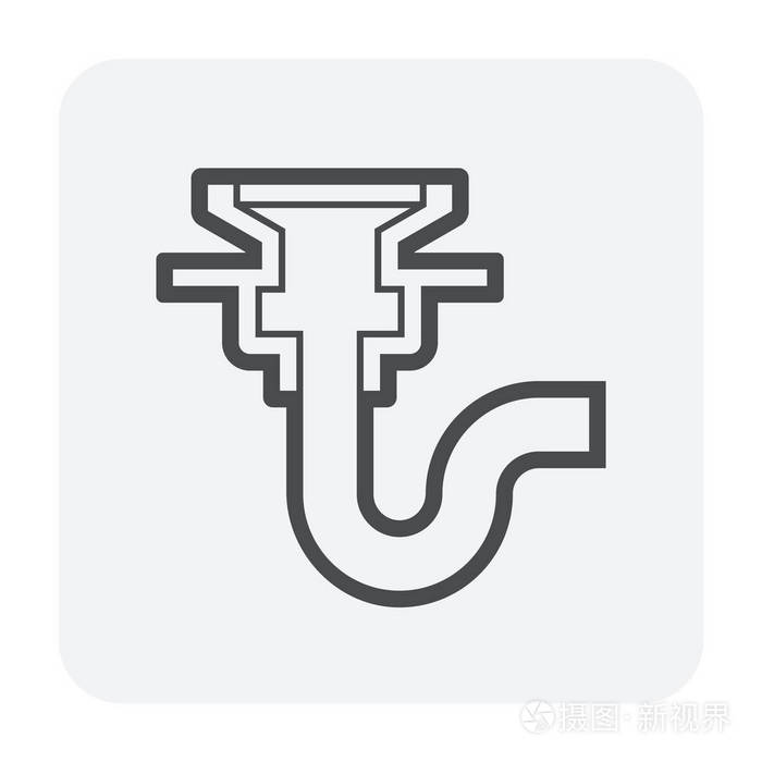 排水系统用地漏图标