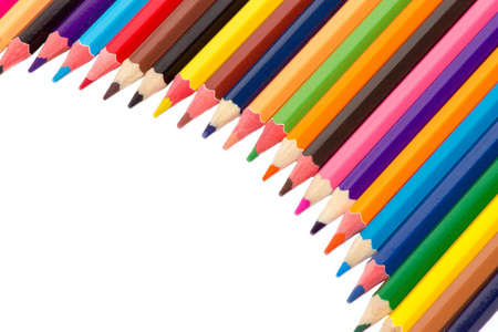 许多彩色的铅笔图片