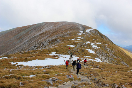 czerwone wierchy，塔特拉山，波兰