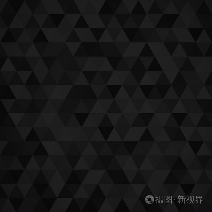 几何形状马赛克图案由黑色三角形