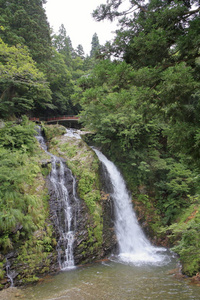 日本山形银山温泉 Sirogane 瀑布