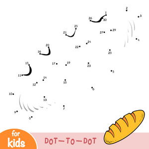 数字游戏, 教育点点游戏儿童, 面包面包照片