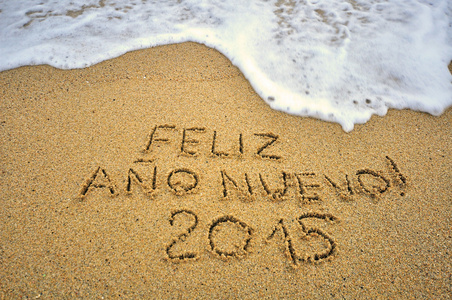 快乐新的一年在西班牙文中图片