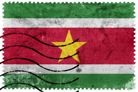 苏里南旗旧邮票
