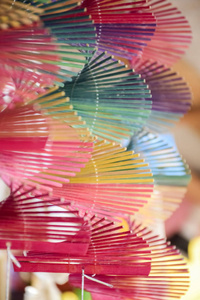 竹制彩色多色装饰材料在市场上畅销图片