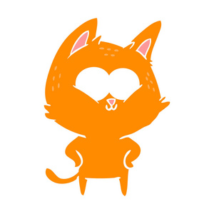 平板彩色动画片猫