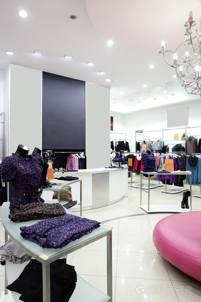 欧洲服装店,巨大的收藏