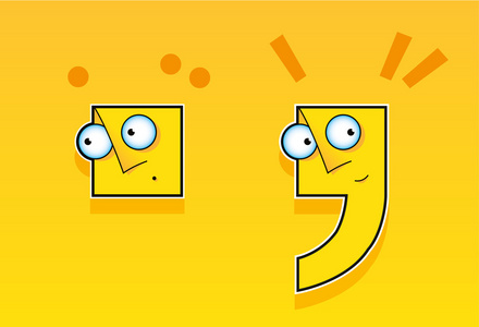 怎么才能幽默点标点符号字符点和逗号照片