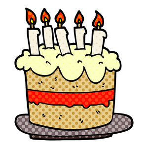 动画生日蛋糕图图片