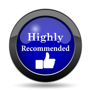 超级推荐强烈推荐的图标.白色背景上的互联网按钮照片