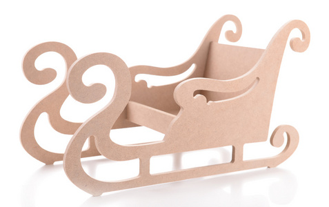 木制玩具雪橇照片