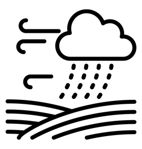雨天线图标设计插画 正版商用图片0te9t4 摄图新视界 雨天线图标设计插画 正版商用图片0te9t4 摄图新视界