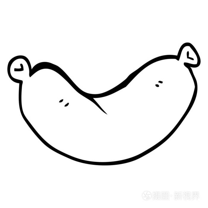 火腿简笔画画法图片