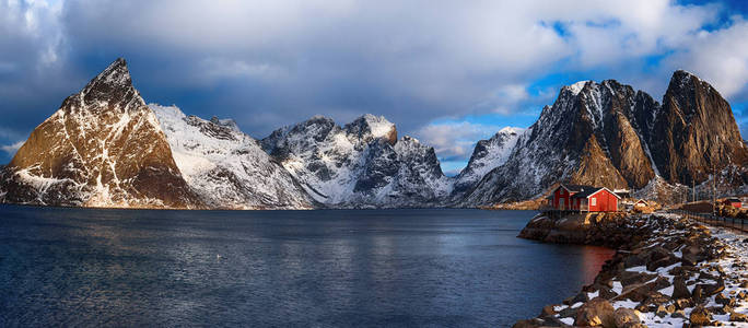 Hamnoy 冬季全景