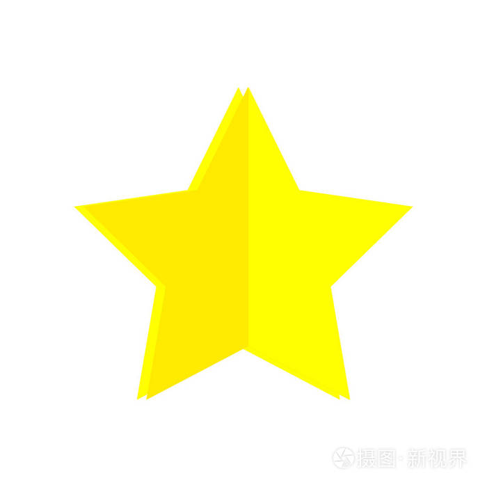星形图标矢量在白色背景下被隔离为您的 web 和移动应用程序设计, 星