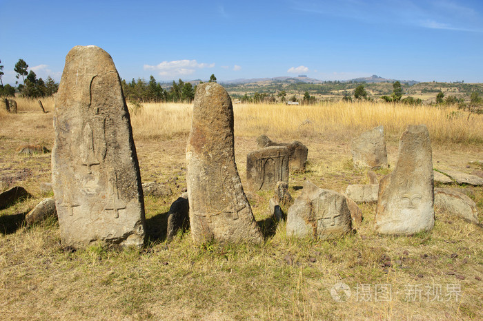 神秘巨石 tiya 石柱,教科文组织世界文化遗产埃塞俄比亚