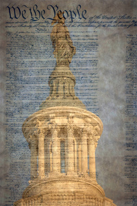 美国国会大厦的自由女神像, 国会的会议地点, 联邦政府立法部门的所在地。著名宣言