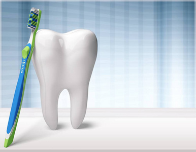 人牙牙刷牙科卫生白色查出的三维形状牙膏