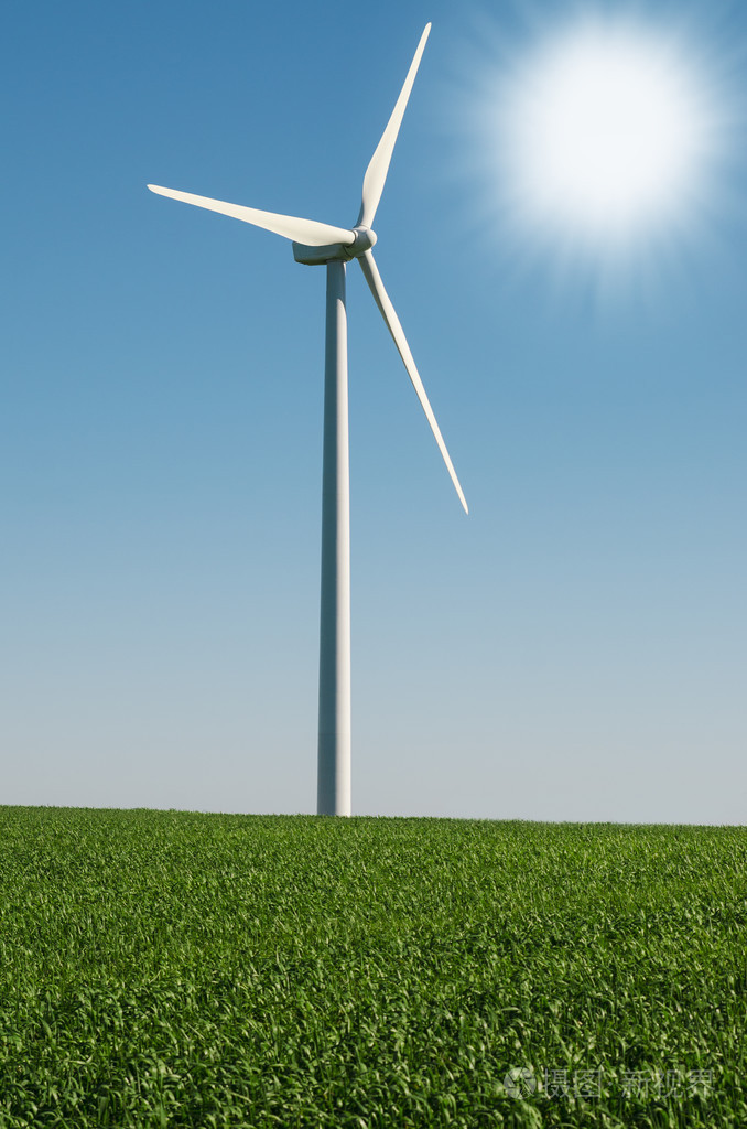 风力发电的风车