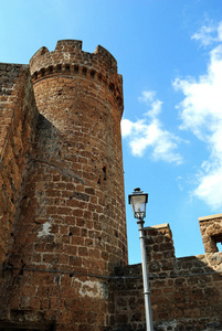 切尔韦泰里, 拉齐奥, 意大利, 古城墙和塔, 垂直