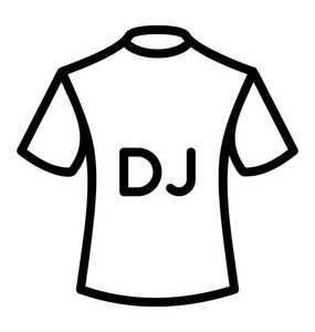 dj 和说唱歌手使用的 dj 衬衫