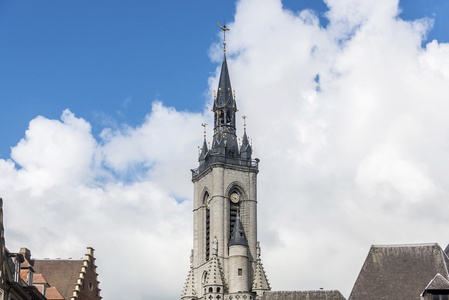 钟楼 法语 beffroi 的比利时图尔奈，