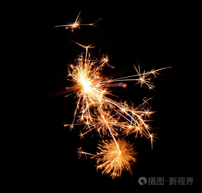 美丽闪亮的烟火