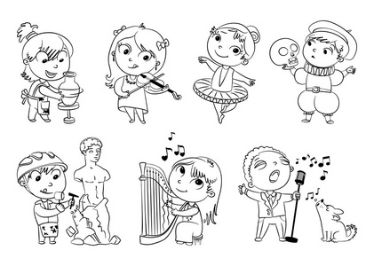 兴趣爱好漫画图片