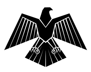 percnopterus) 和一个养鹰人濒危的阿拉伯猎鹰古阿兹特克图腾和