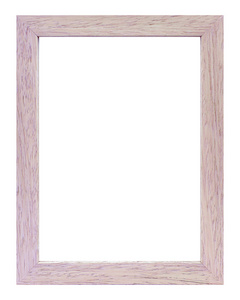 白色背景的白色木材的照片框架