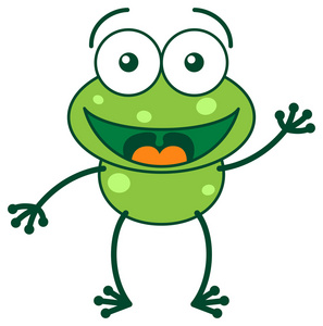 长腿的青蛙图片