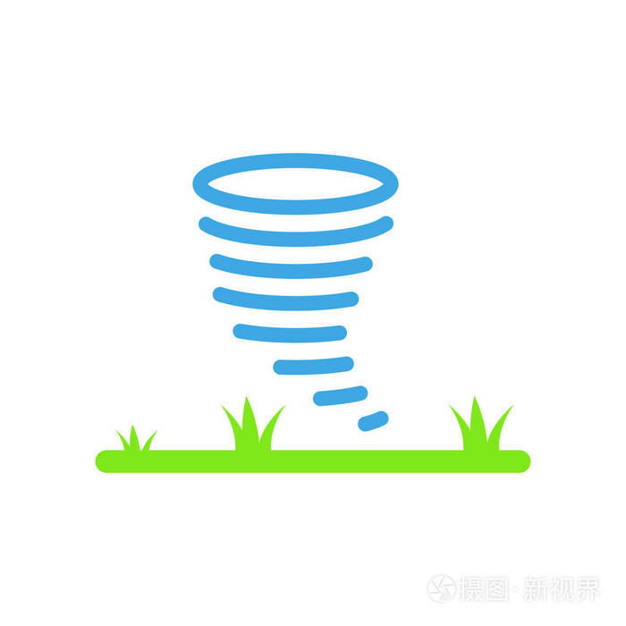 飓风图标矢量隔离白色背景为您的web和移动应用程序设计飓风徽标概念