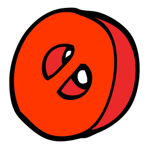 手绘涂鸦风格卡通数字零图片