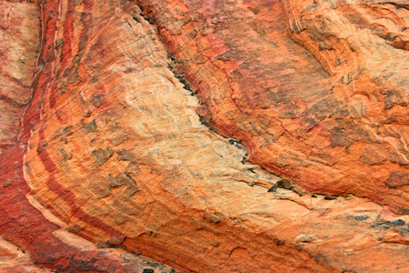 纳瓦霍砂岩的彩色纹理