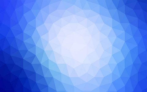 浅蓝色矢量多边形抽象背景。带有渐变的多边形样式的彩色插图。新模板为您的品牌书