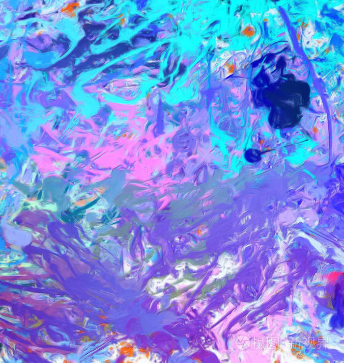 画布上的画笔描边.艺术模式.创意时尚印刷.好象迷幻海报.