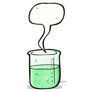 卡通化学烧杯图片